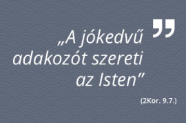 A jövő azoké akik szeretnek adni